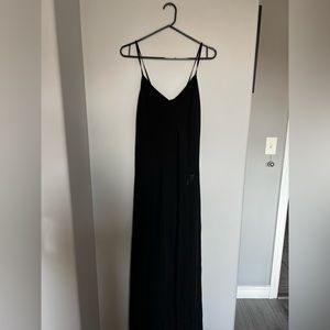 Black see through dress with body suit